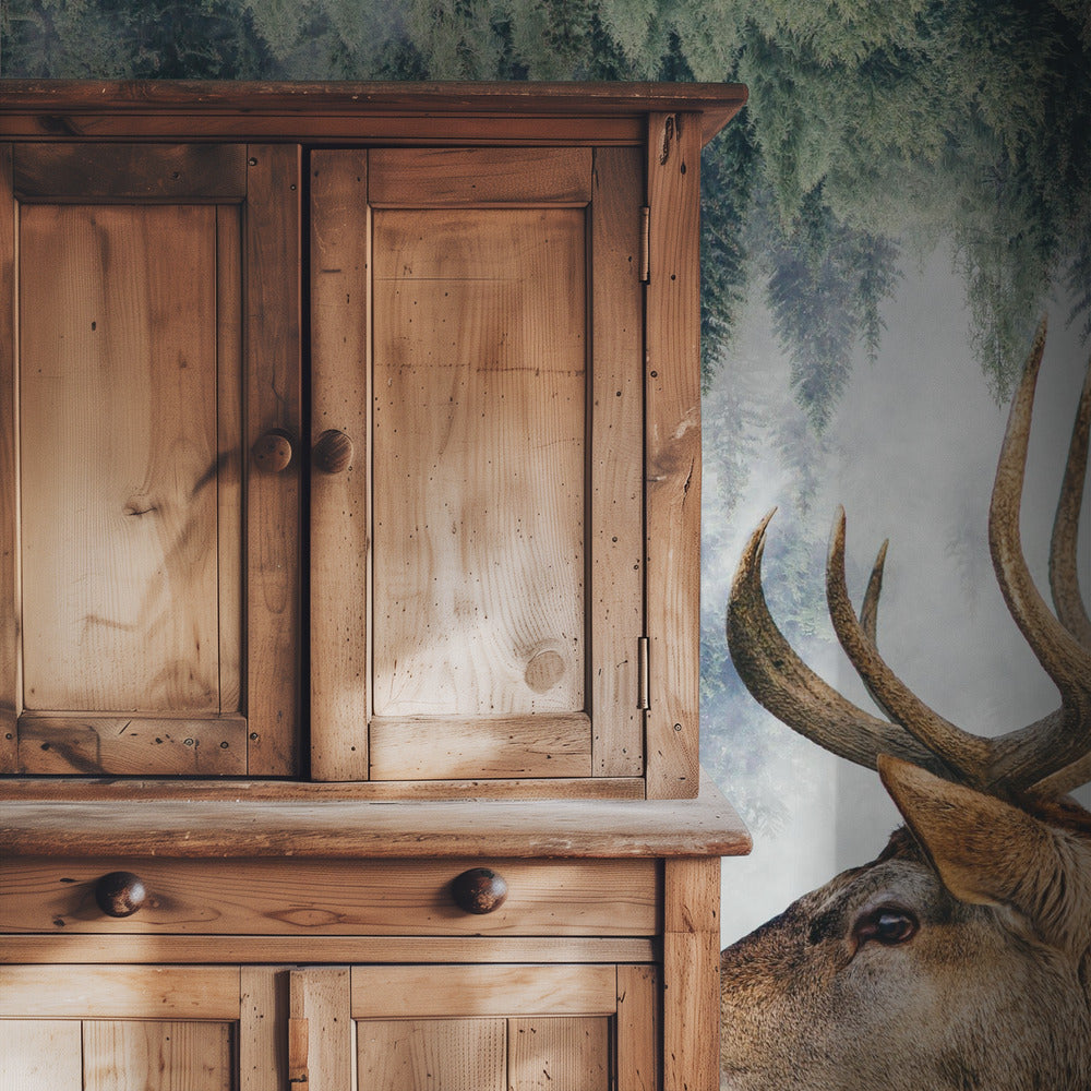 The Deer and the woods | Wallpaper