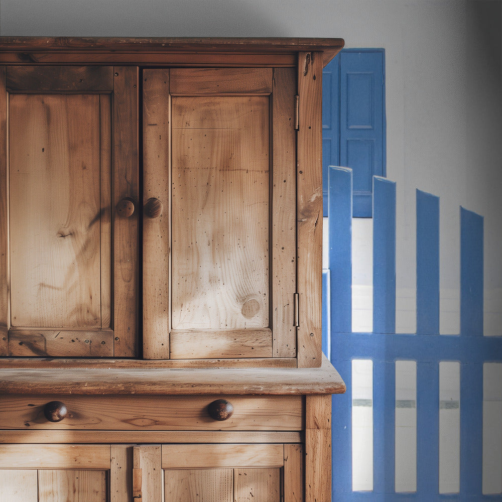 whitewash and blue paint | Wallpaper