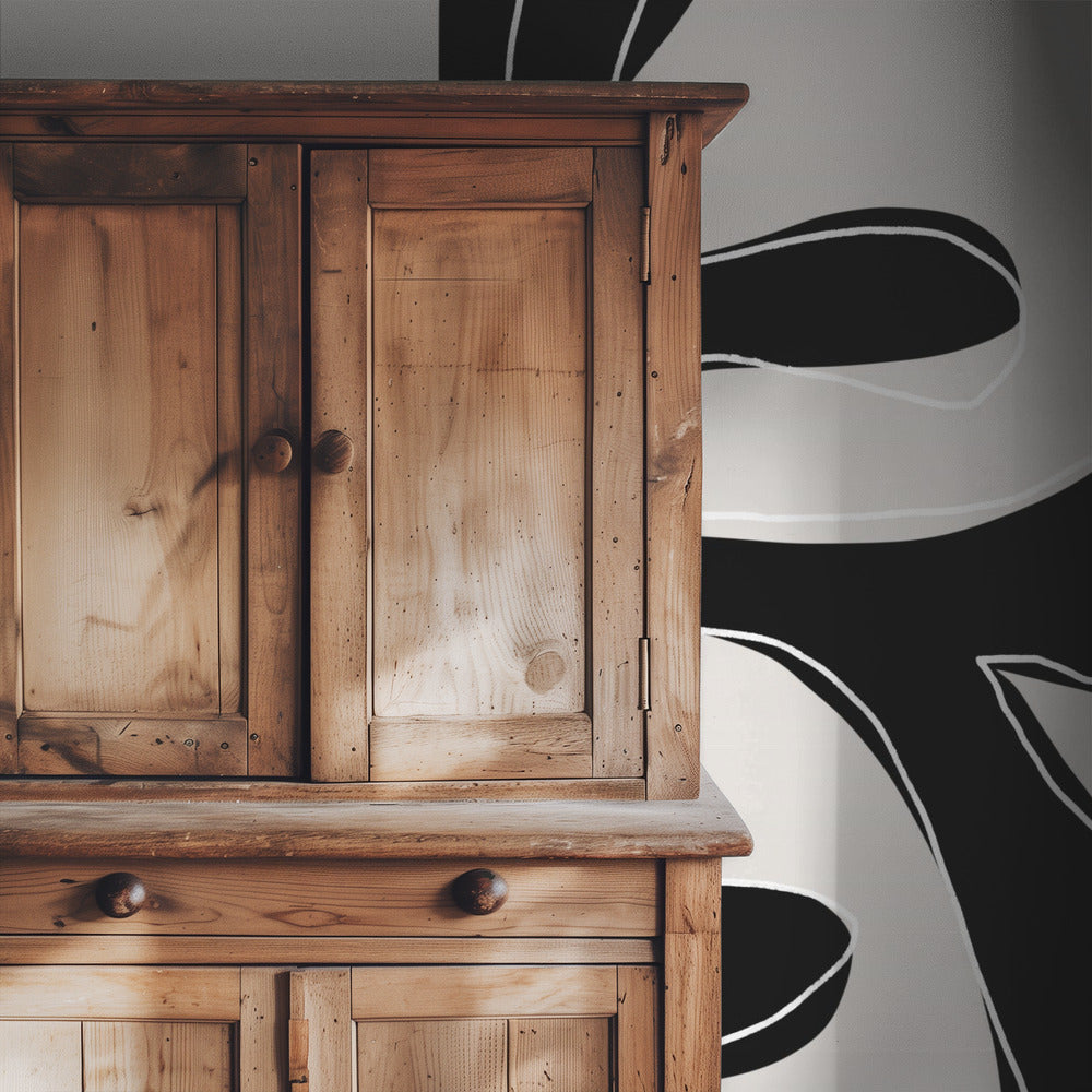 Abstract Twig Black and White | Wallpaper