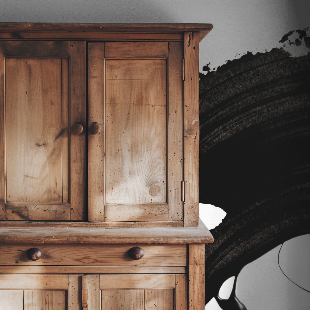 Black Abstract Stroke | Wallpaper