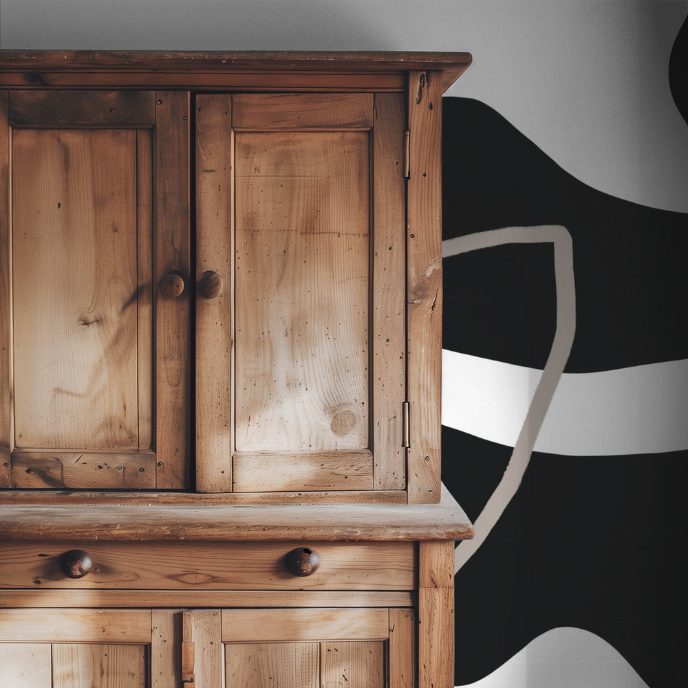 Black Shapes On A  White Background | Wallpaper