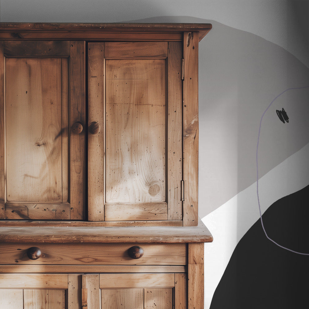 Monochrome Black and Gray Shapes | Wallpaper