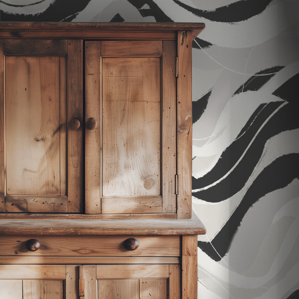 Monochrome Waves | Wallpaper