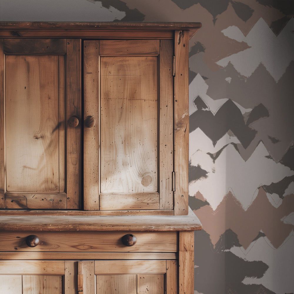 Zigzag Earth Tones | Wallpaper