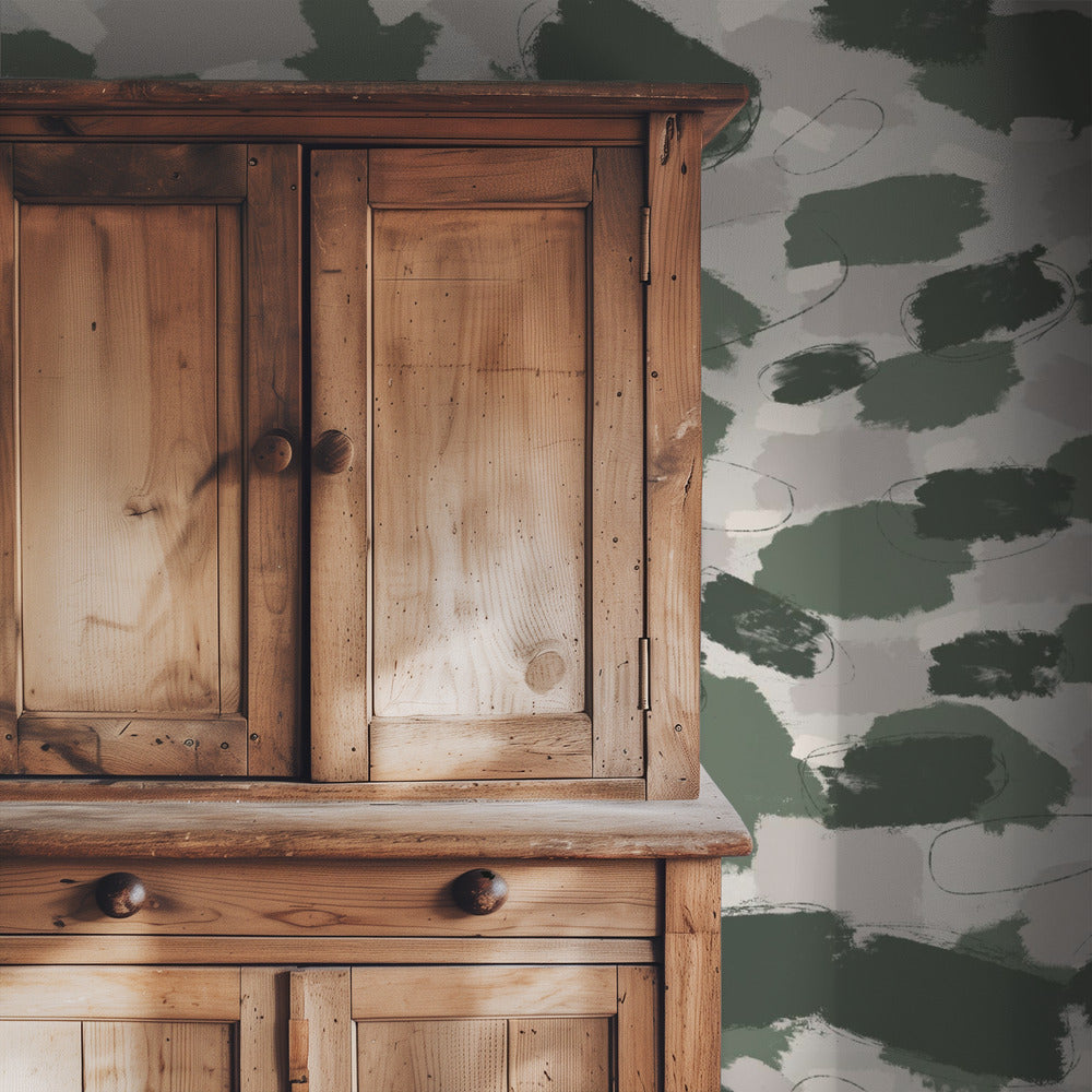 Muted Forest Brush | Wallpaper