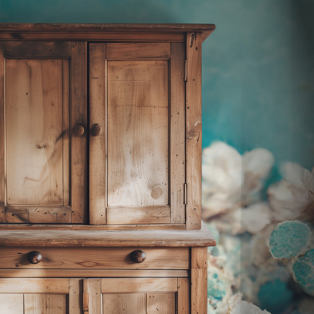 Aqua Blossom Dream | Wallpaper