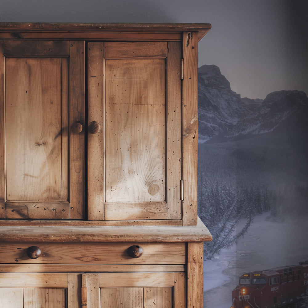 The Train in Snow. | Wallpaper