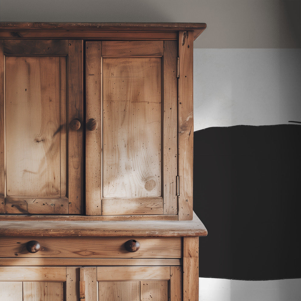 Black Shape On A Textured Beige Background | Wallpaper