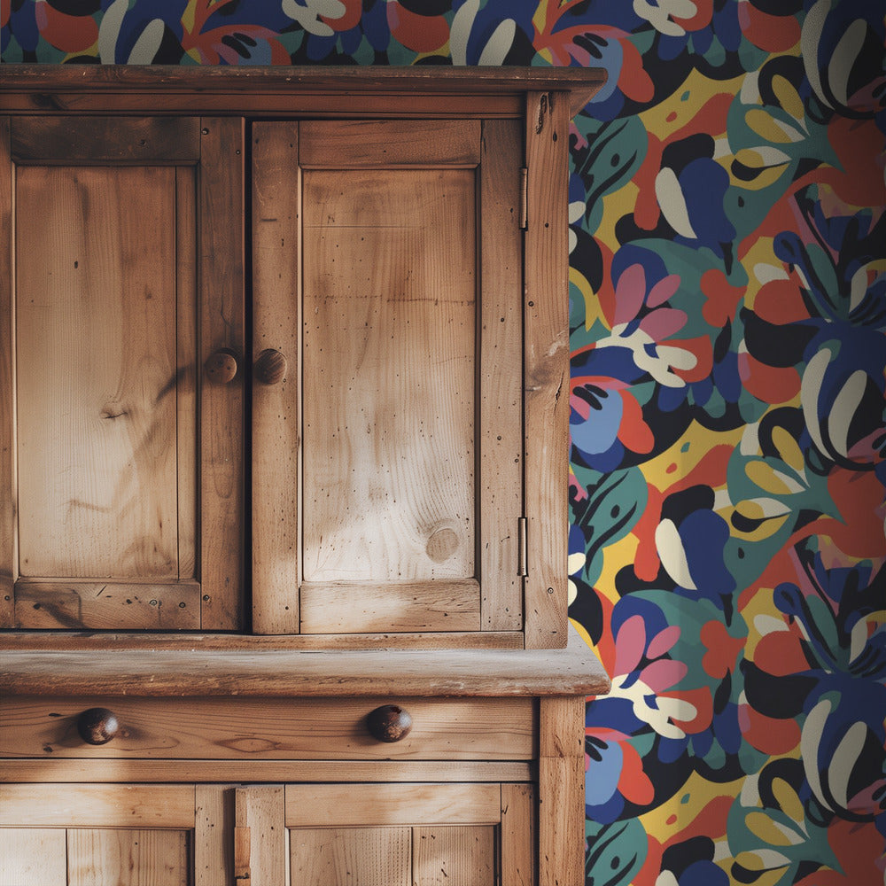 Vibrant Flowery Waves | Wallpaper