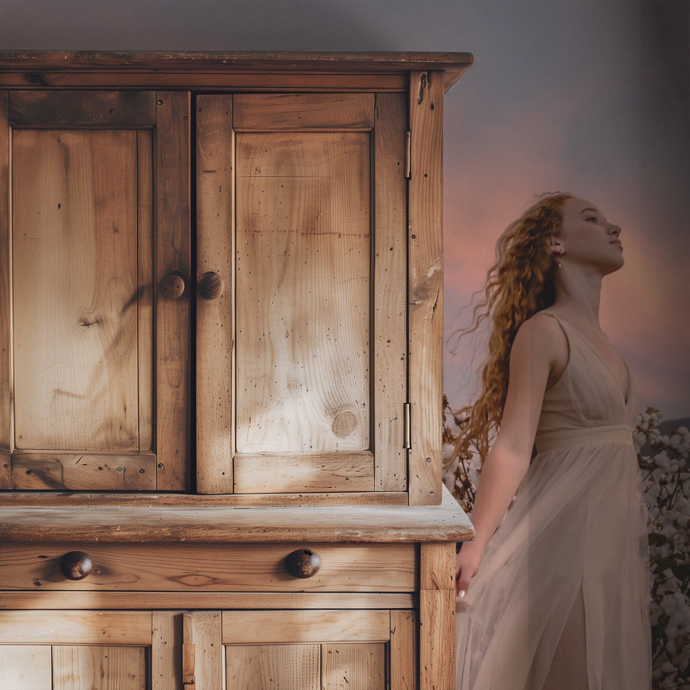 Sunset in the cotton field | Wallpaper