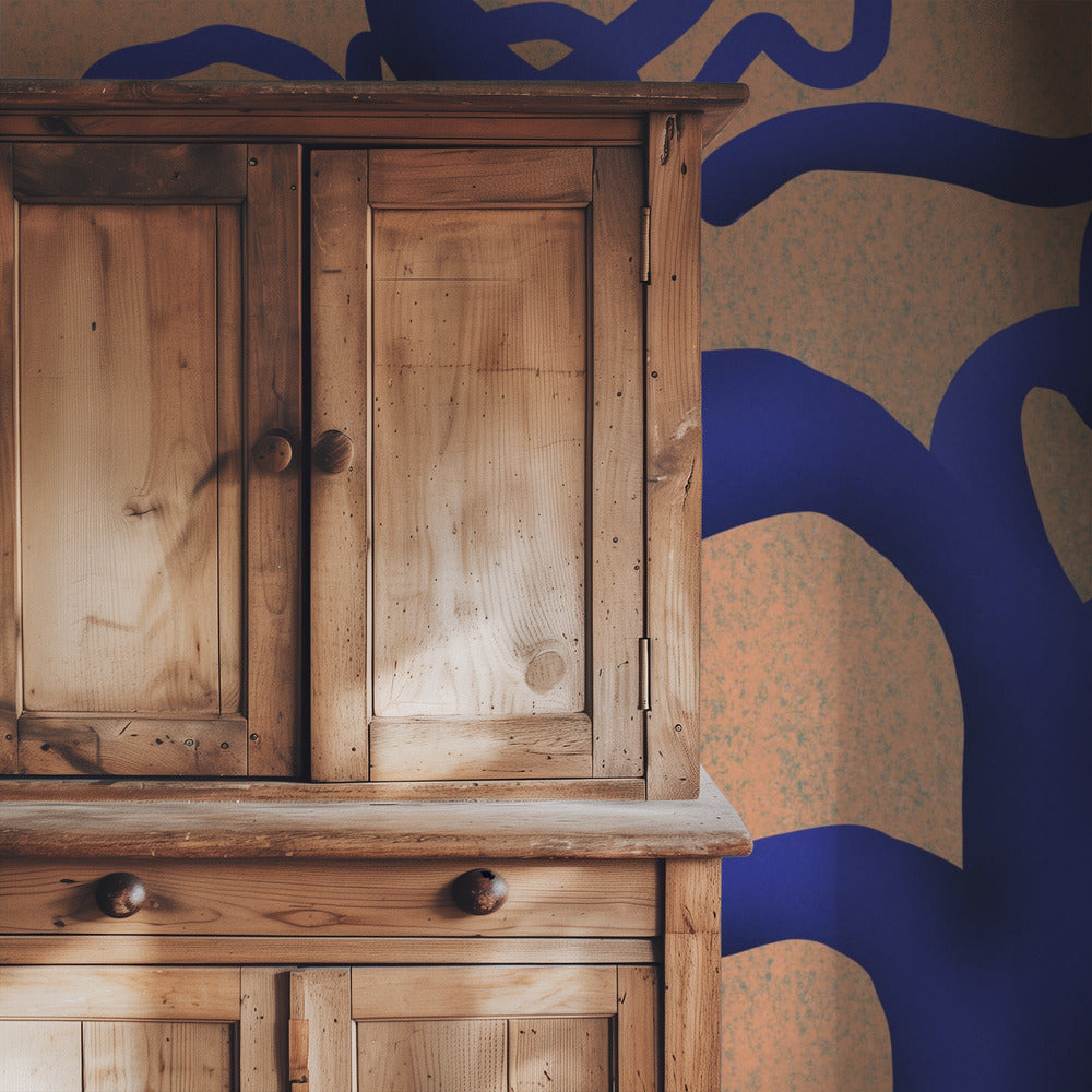 Twisting Indigo Tree | Wallpaper