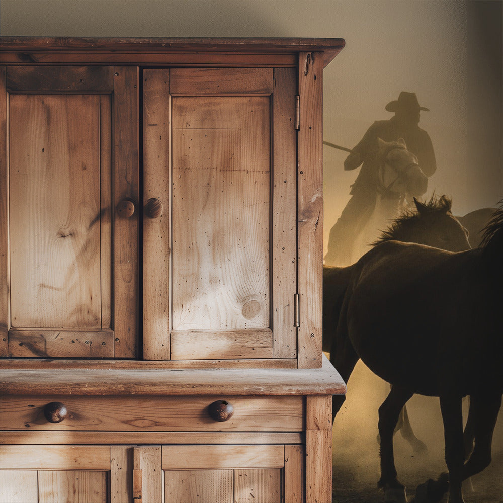 Run between horses | Wallpaper