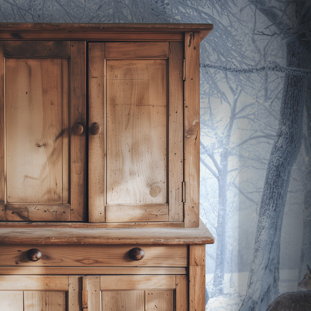 The Sika Deer in the Snowy Forest | Wallpaper