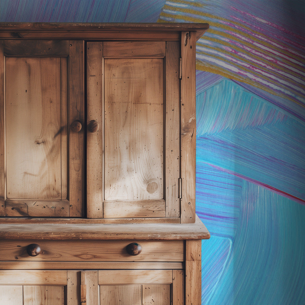 Vibrant Blue Brushstrokes | Wallpaper