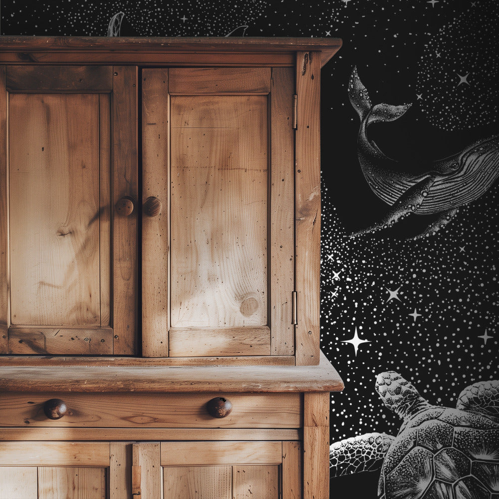 Cosmic Ocean  (Black Version) | Wallpaper