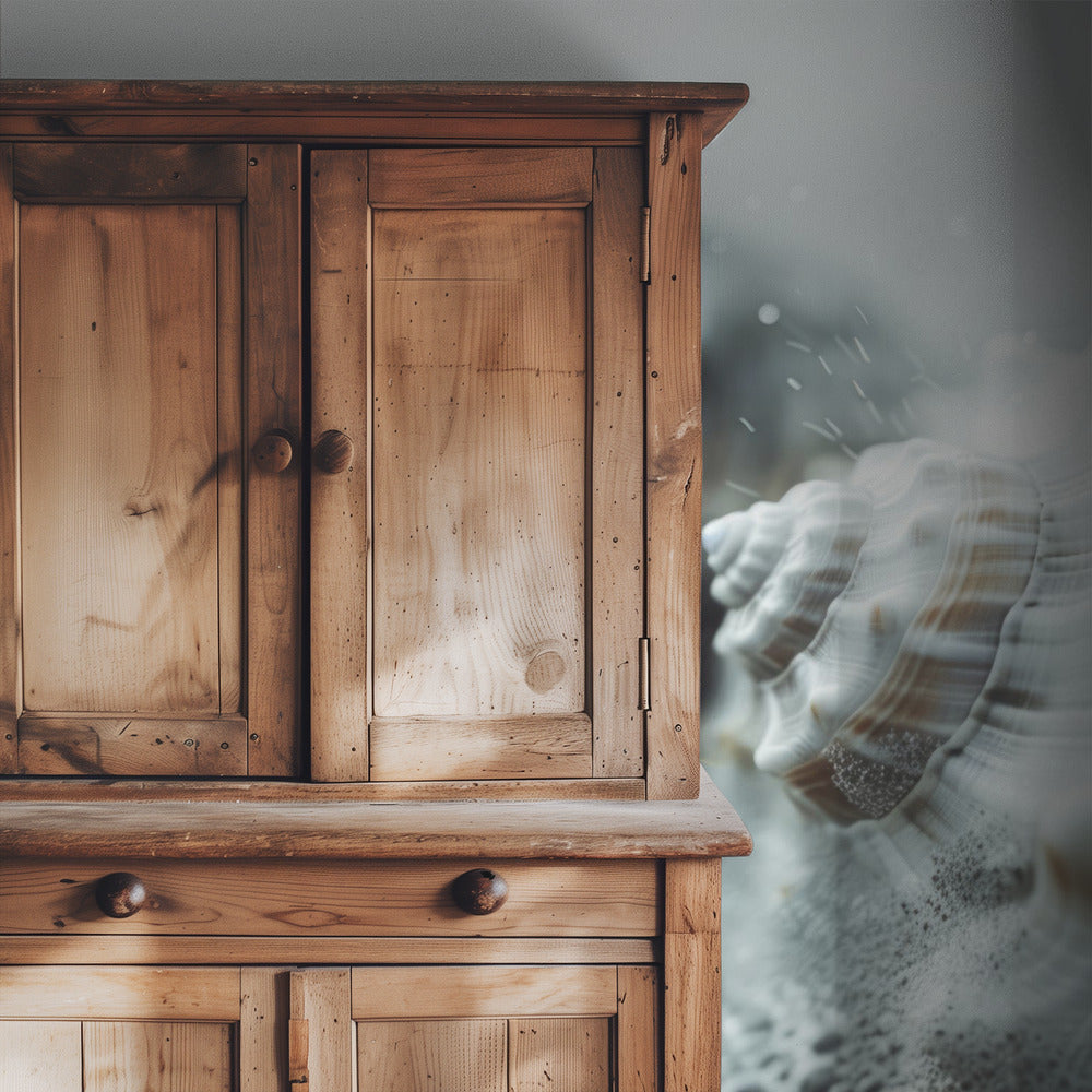 Shells in Ocean Mist | Wallpaper