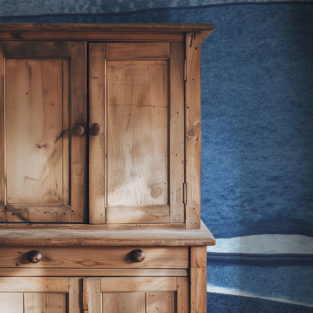 Blue Watercolor Waves | Wallpaper