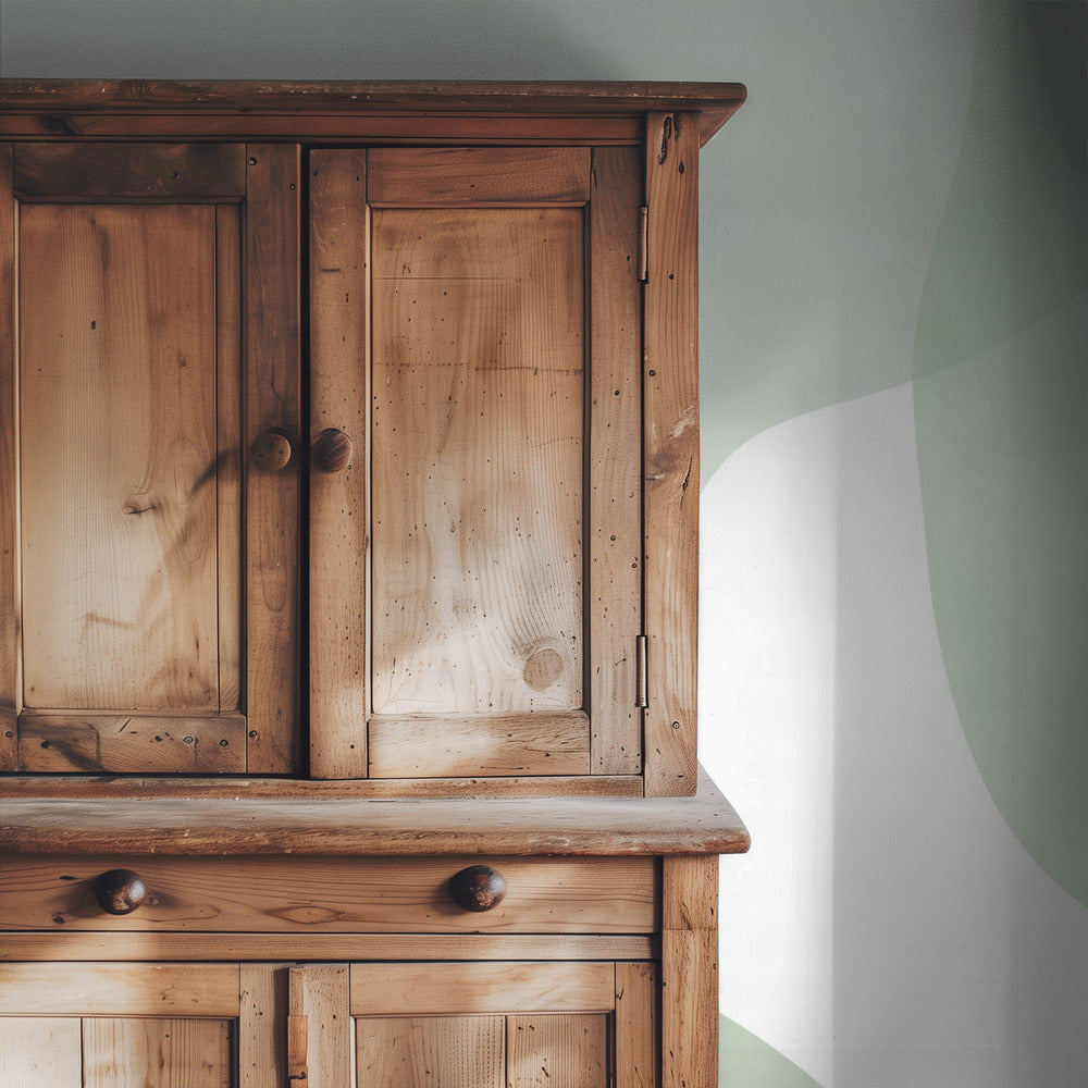 Soft Green Waves | Wallpaper