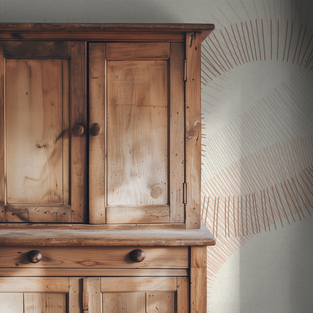 calming essentials Curved Lines  sand | Wallpaper