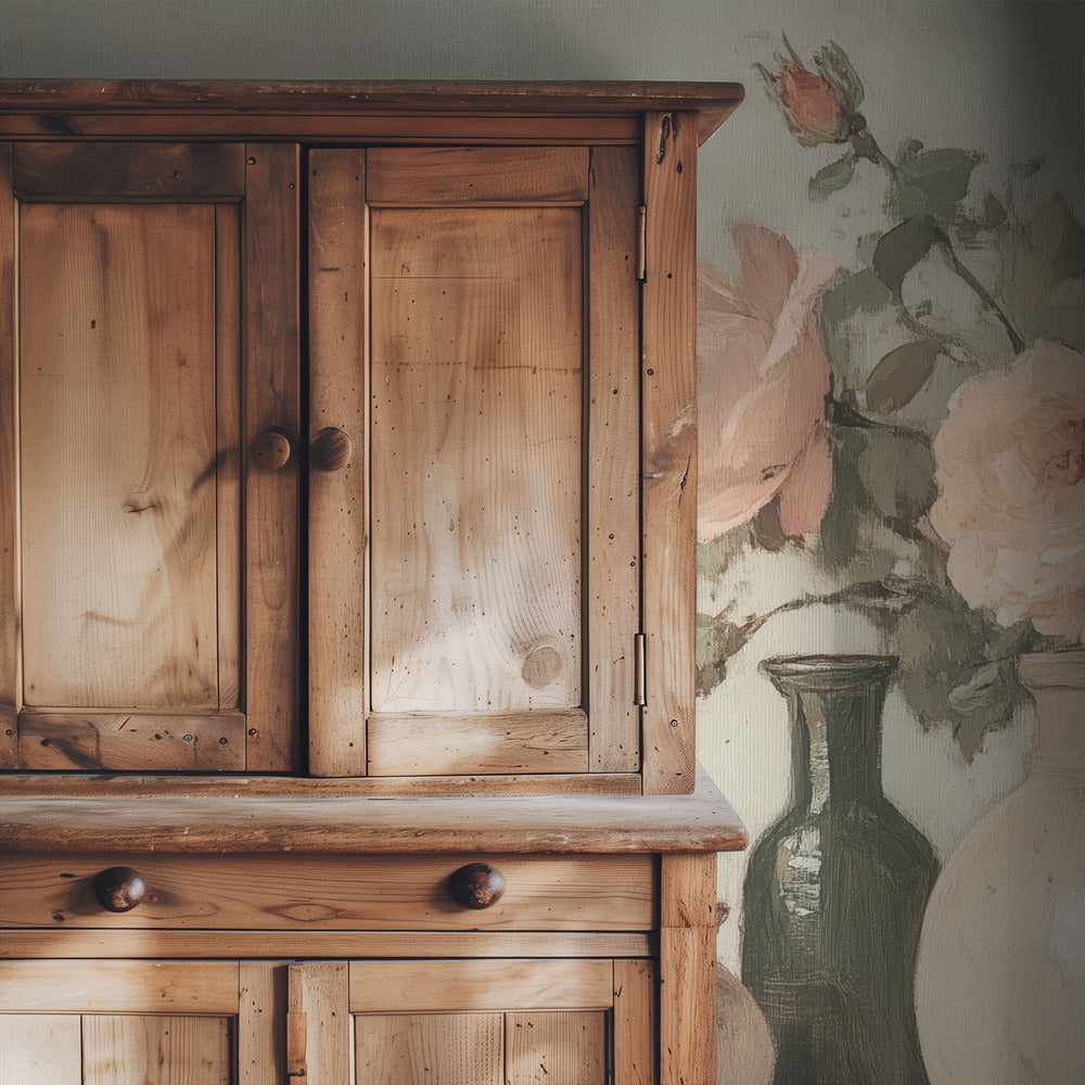 Flower in Vase Painting | Wallpaper