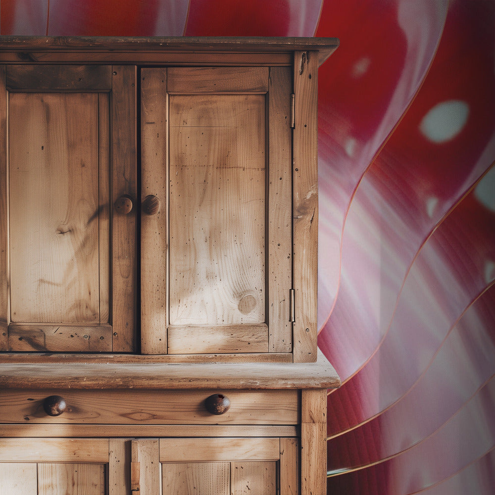 Crimson Petal Waves | Wallpaper