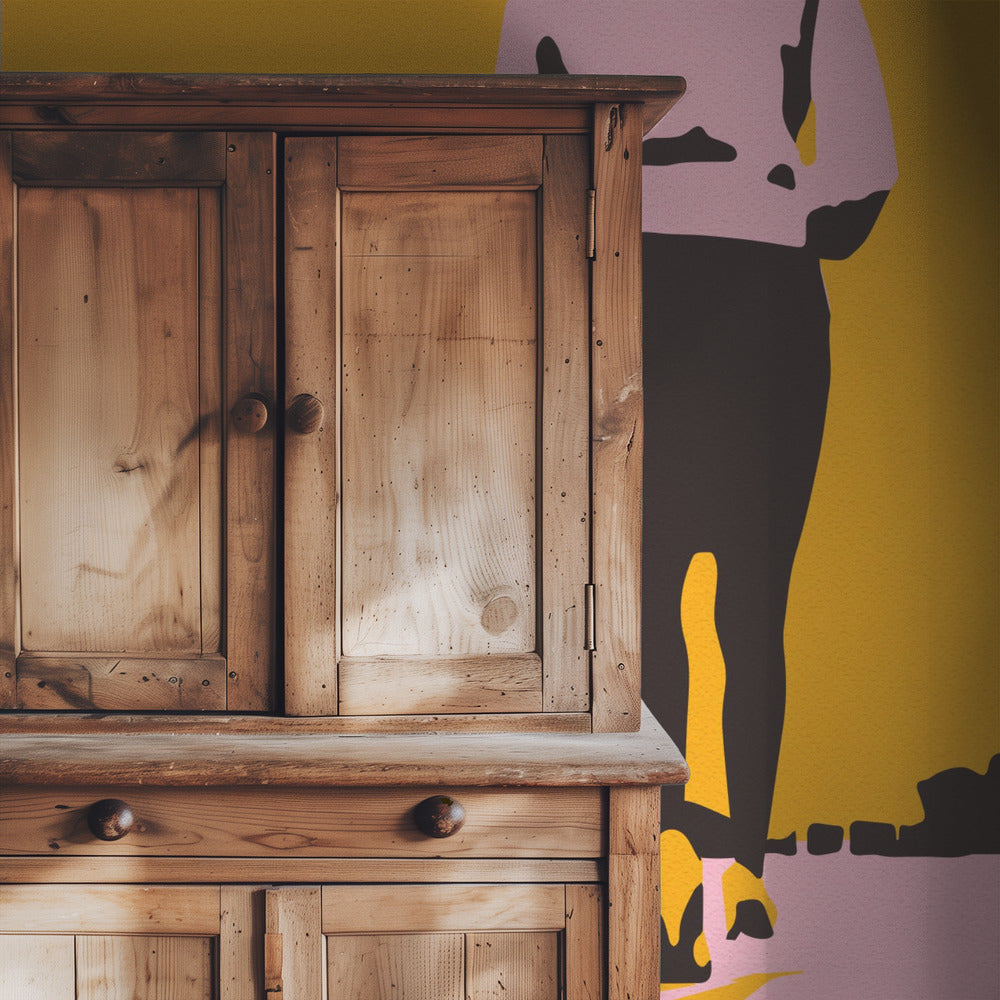 Silhouette of a Woman Walking | Wallpaper