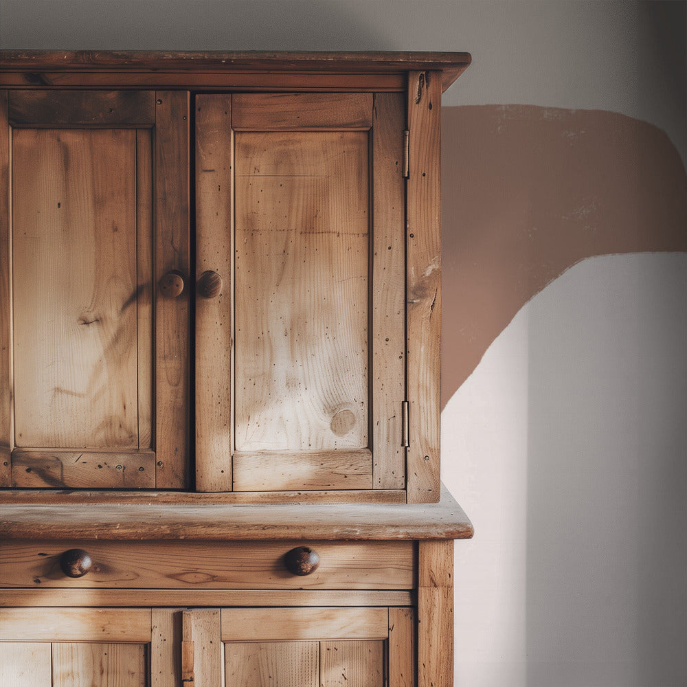 Geometric Shapes in Brown White and Black | Wallpaper