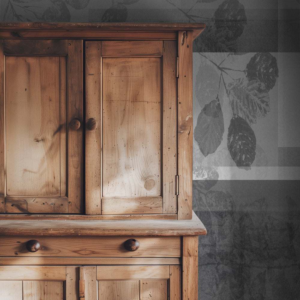 Abstract Botanicals in Neutral Tones | Wallpaper