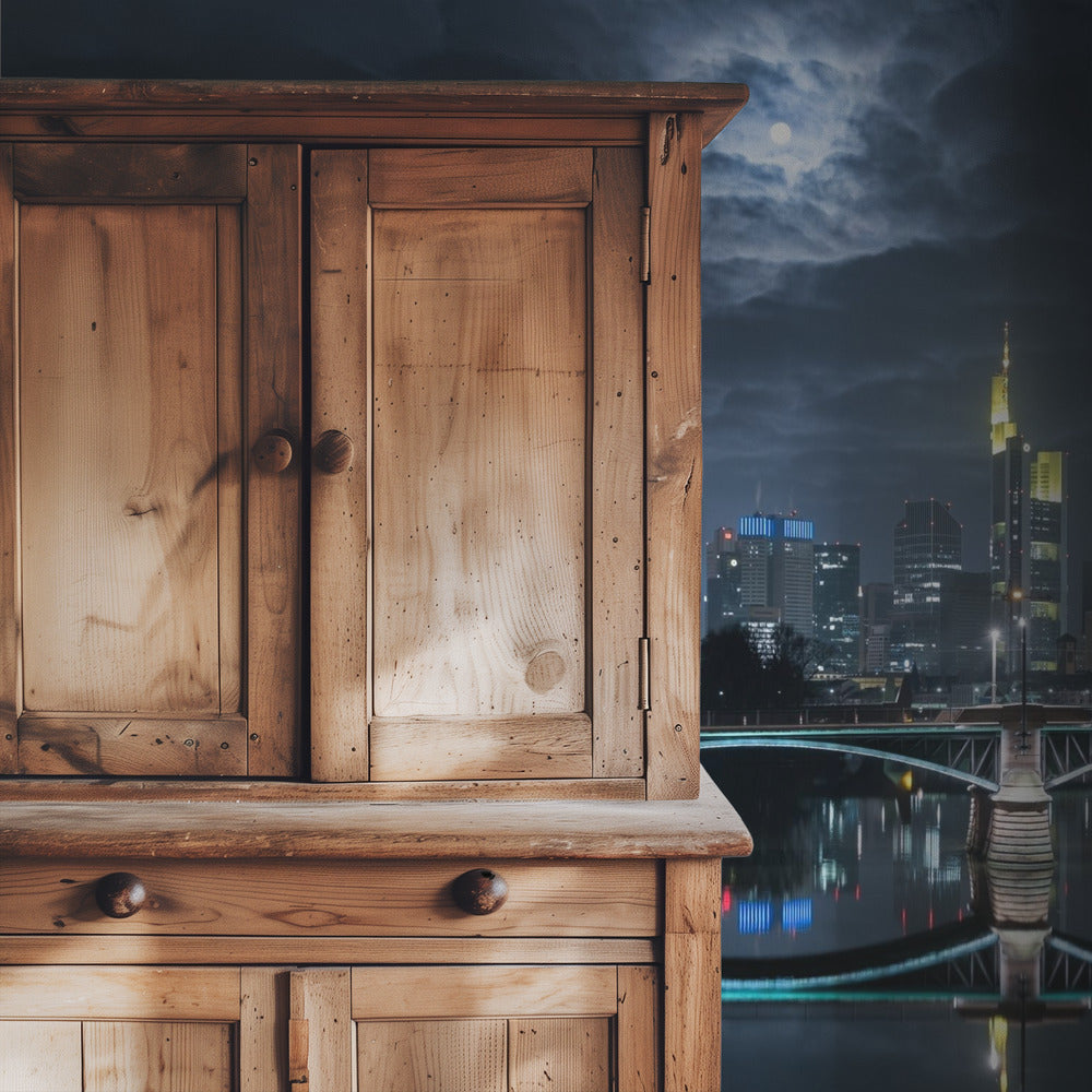 Frankfurt at Full Moon | Wallpaper