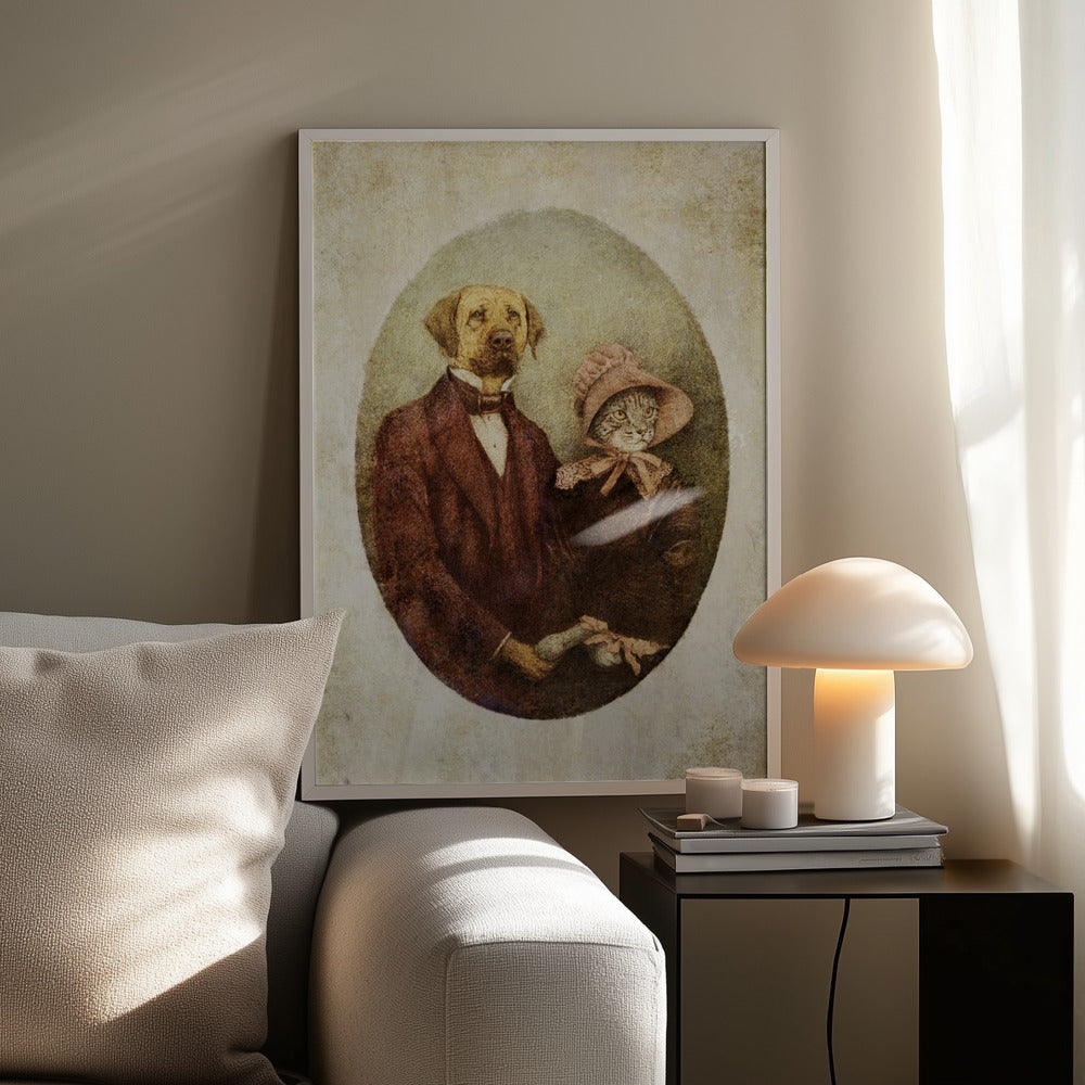 Victorian-style Portrait Couple | Poster