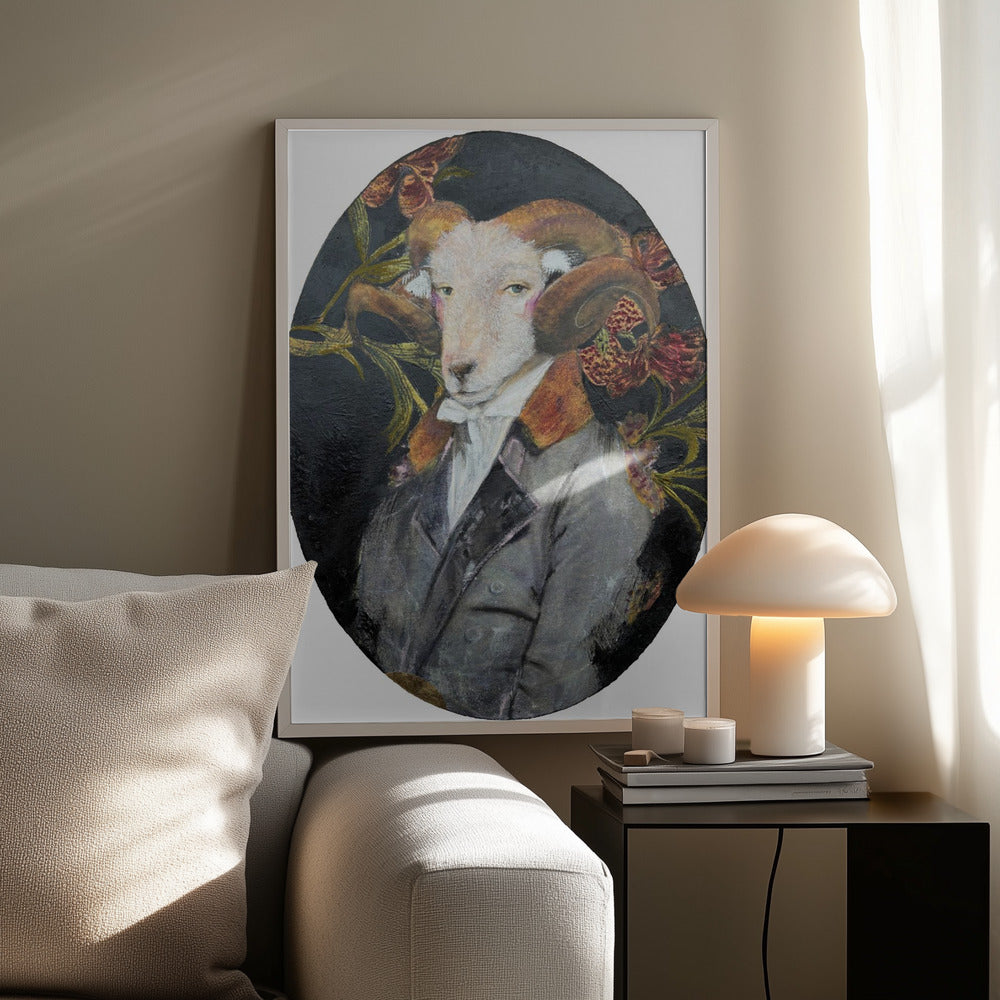 Regal Ram Portrait | Poster