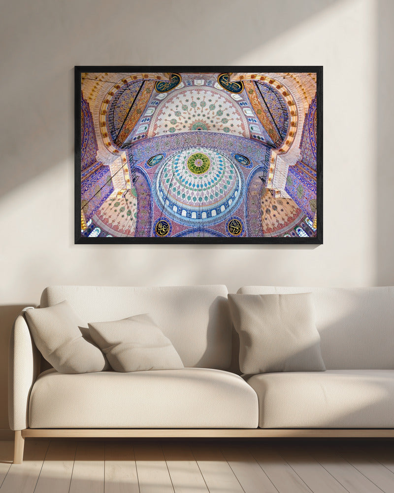 The Blue Mosque – The Sultan Ahmed Mosque. Columns and Main Domes. Istanbul. Turkey © Nora de Ang | Canvas