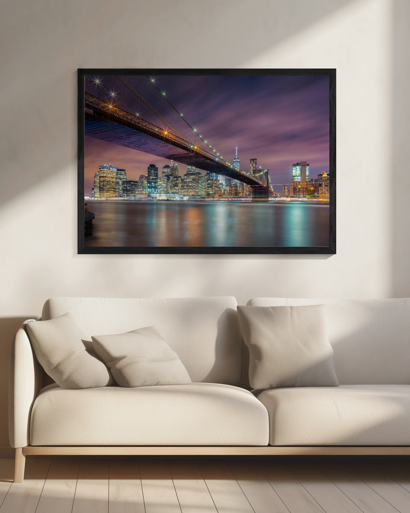 Brooklyn Bridge at Night | Canvas