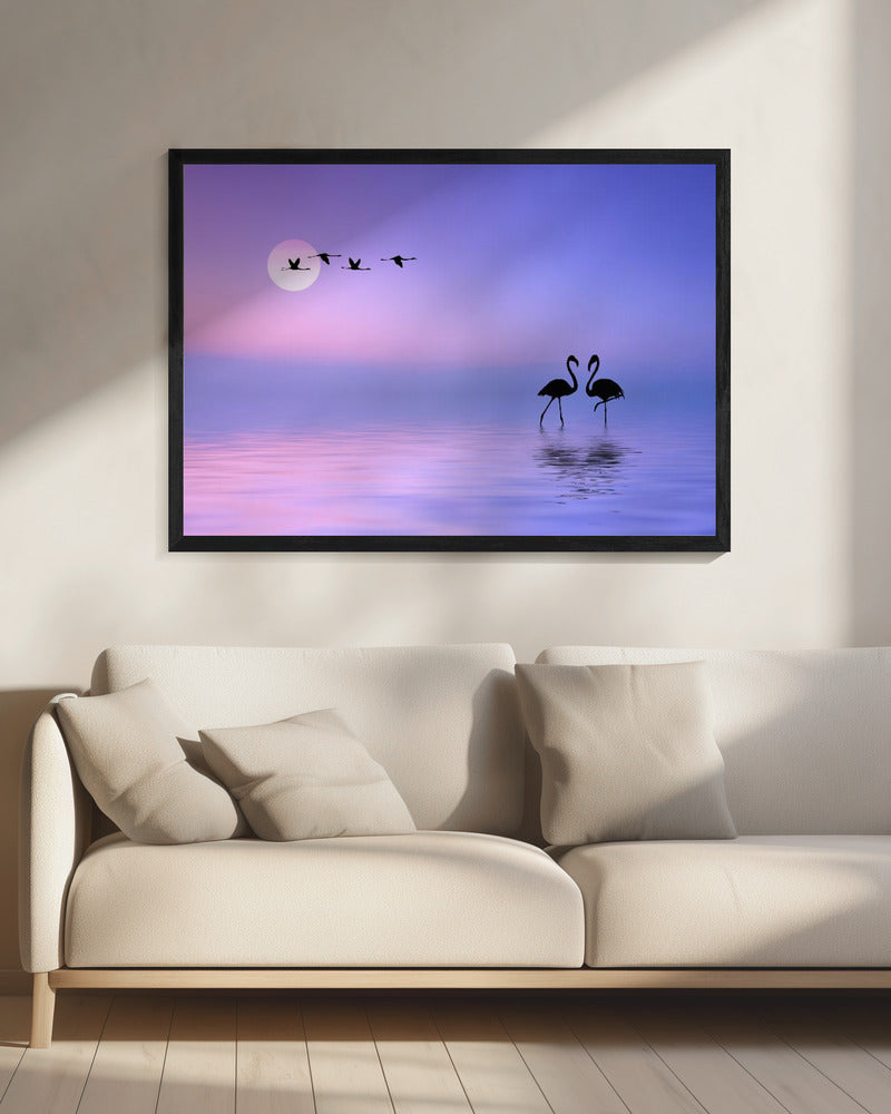 Flying Flamingo | Canvas