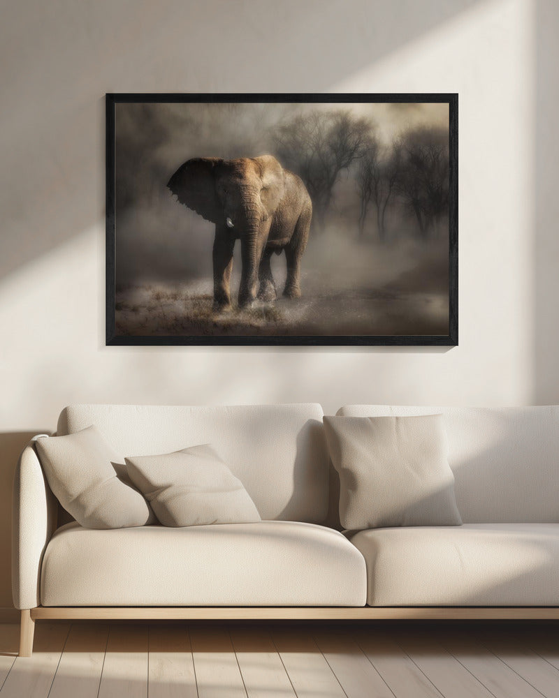 â€œ....elephant drinking water...â€™ | Canvas