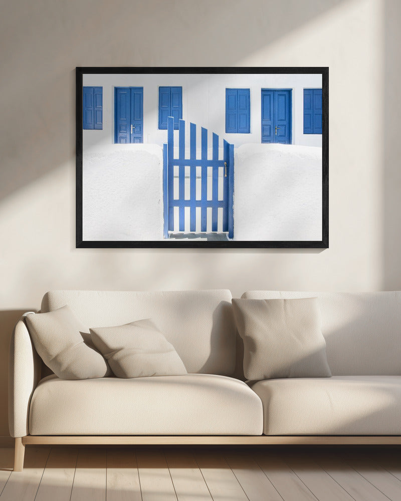 whitewash and blue paint | Canvas