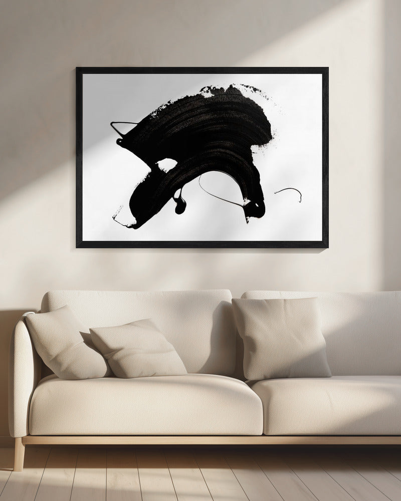 Black Abstract Stroke | Canvas