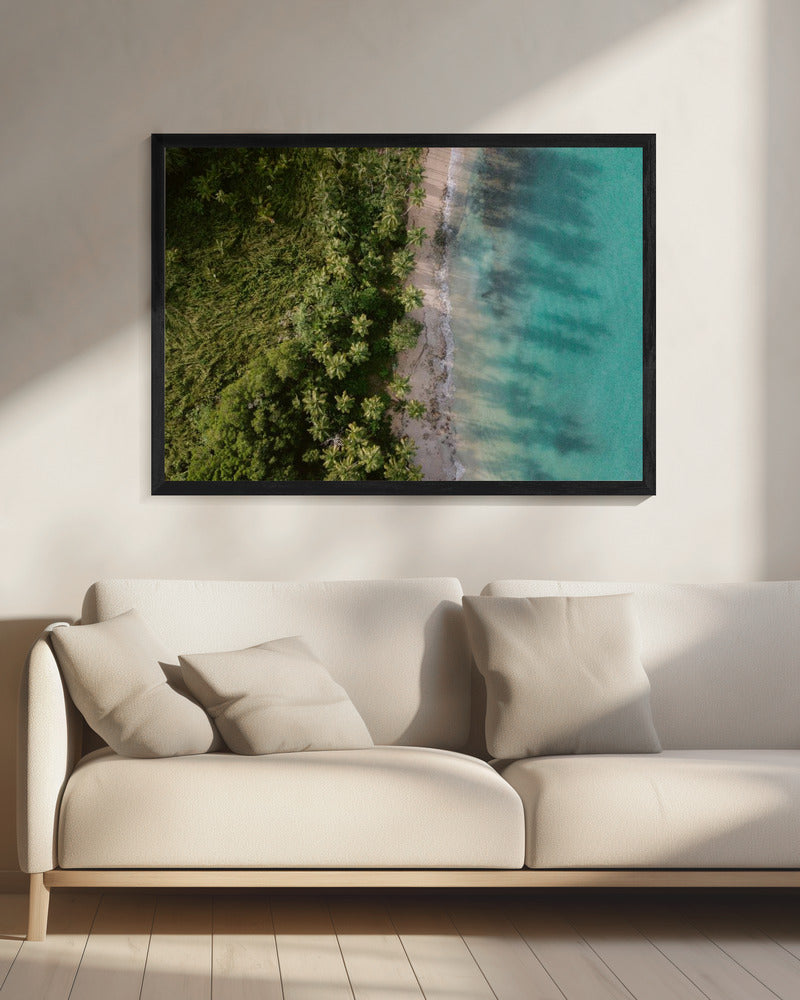 Green Beach from Above 2 | Canvas