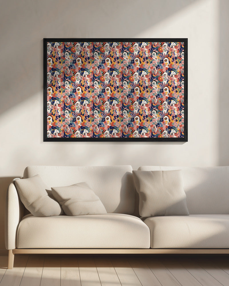 Floral Faces Harmony | Canvas