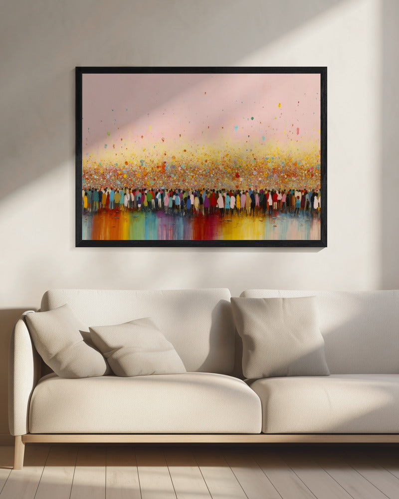 Vibrant Gathering | Canvas