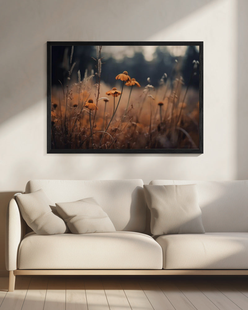 Golden Blossom Field | Canvas