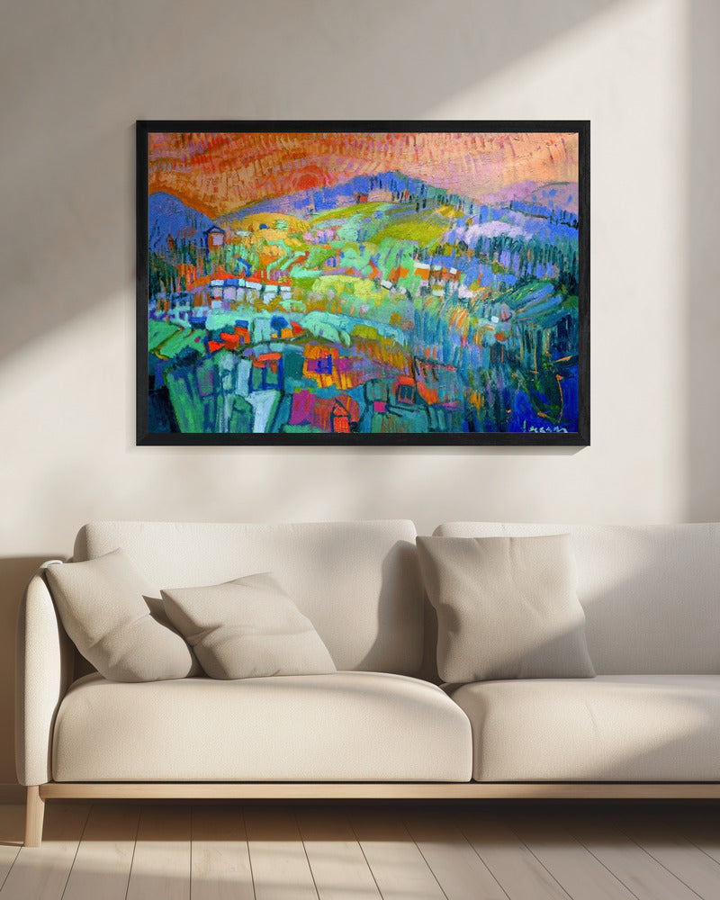 Vibrant Hillside Dreams | Canvas