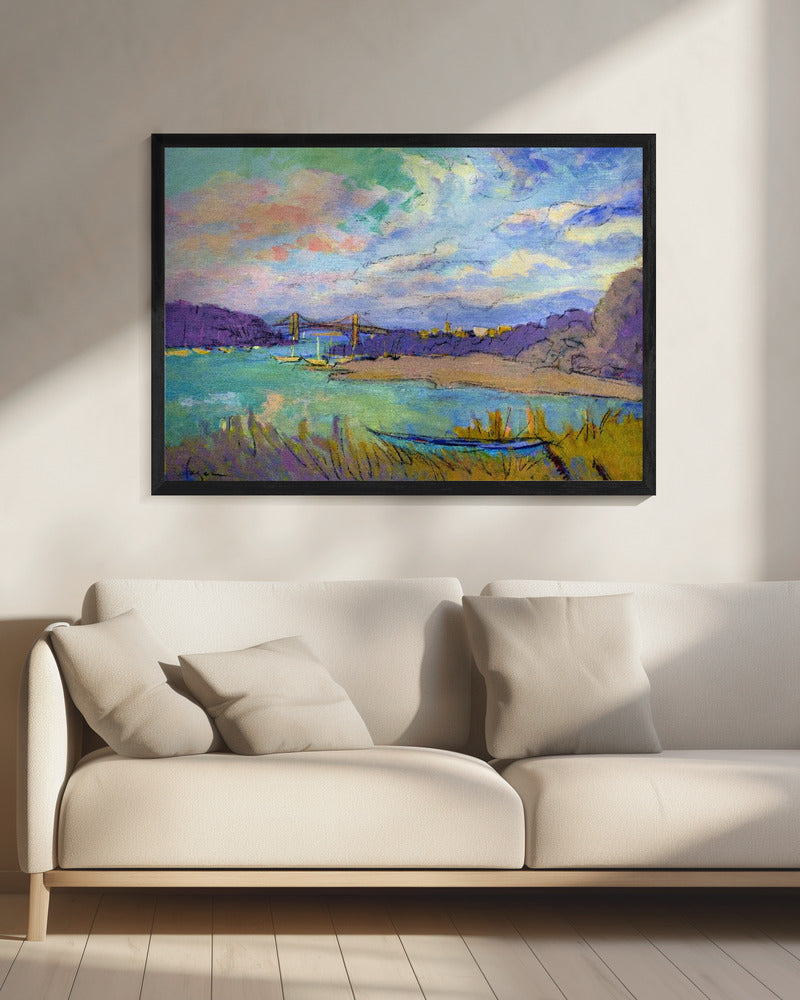 Serene River Skies | Canvas