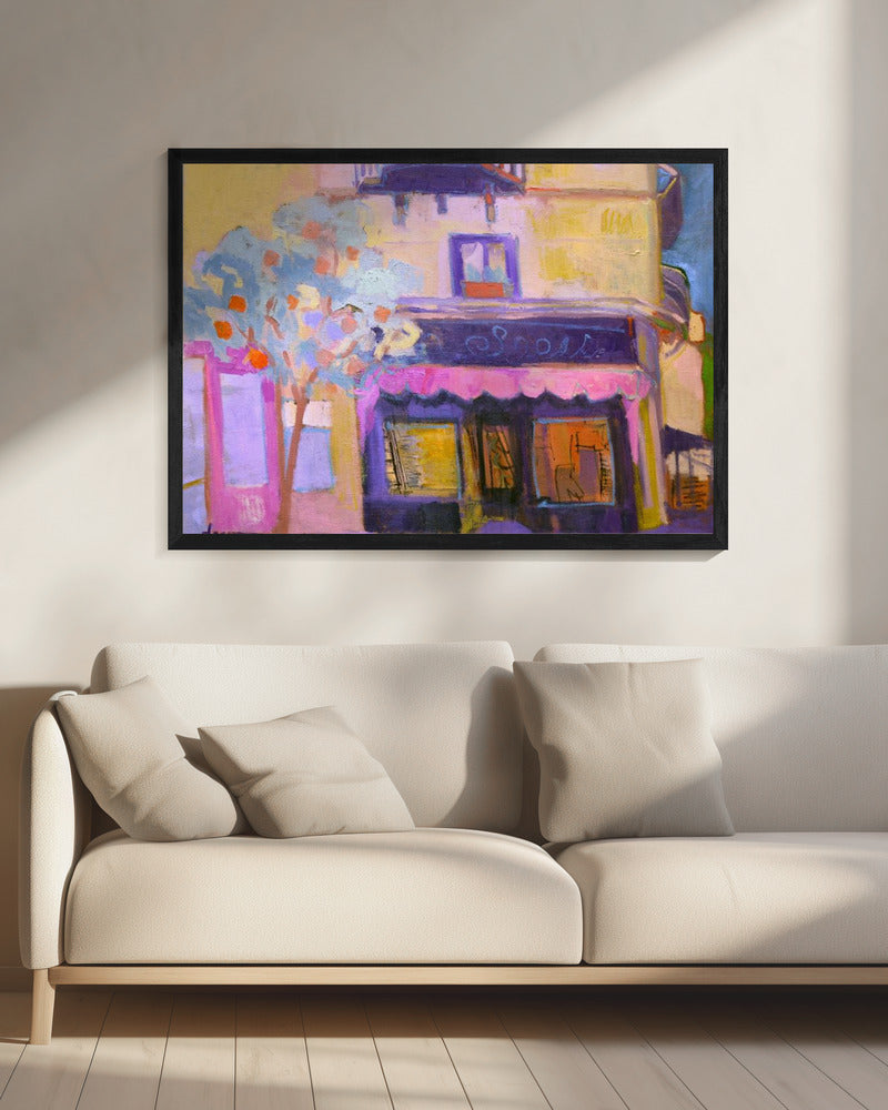 Vibrant Café Scene | Canvas