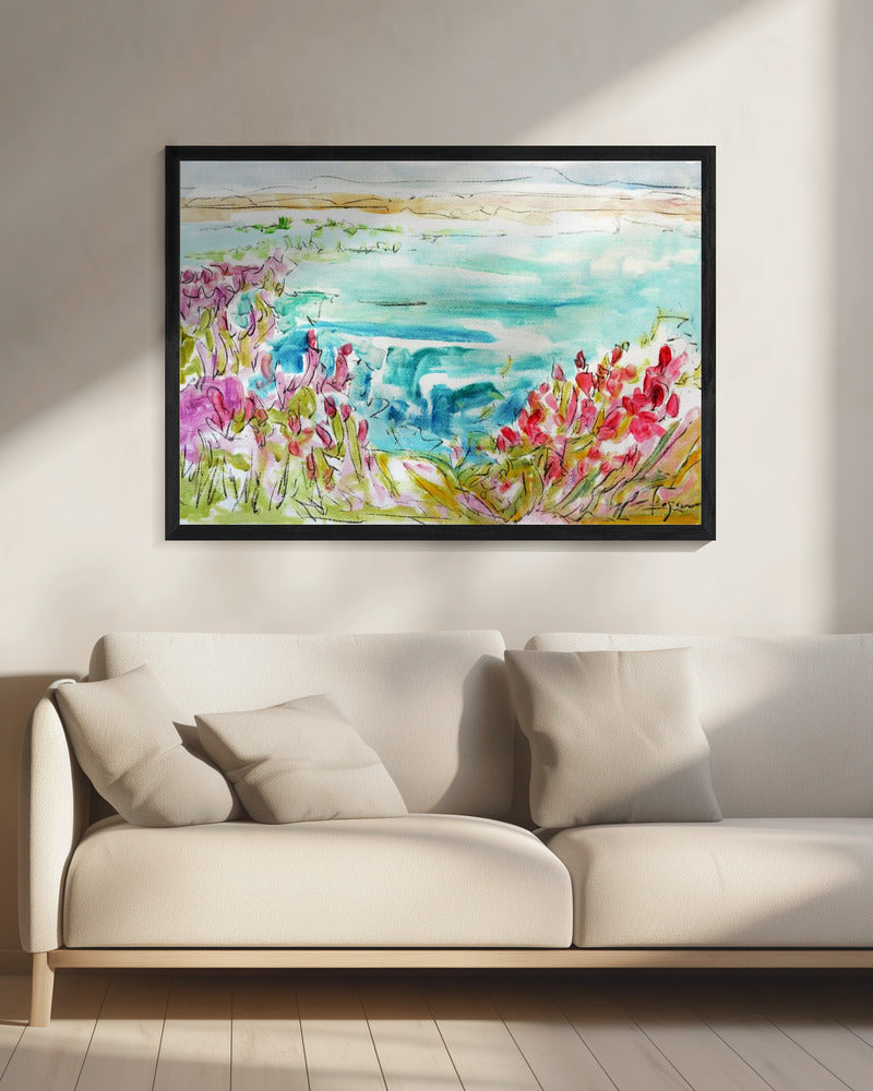 Vibrant Lakeside | Canvas
