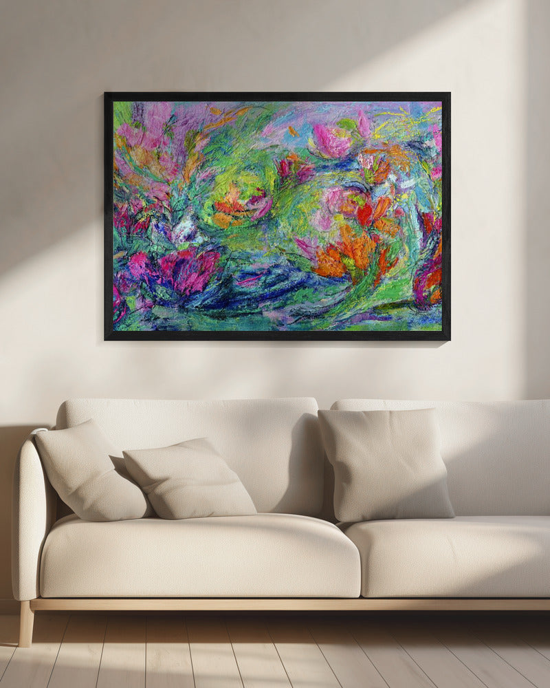 Vibrant Floral Landscape | Canvas