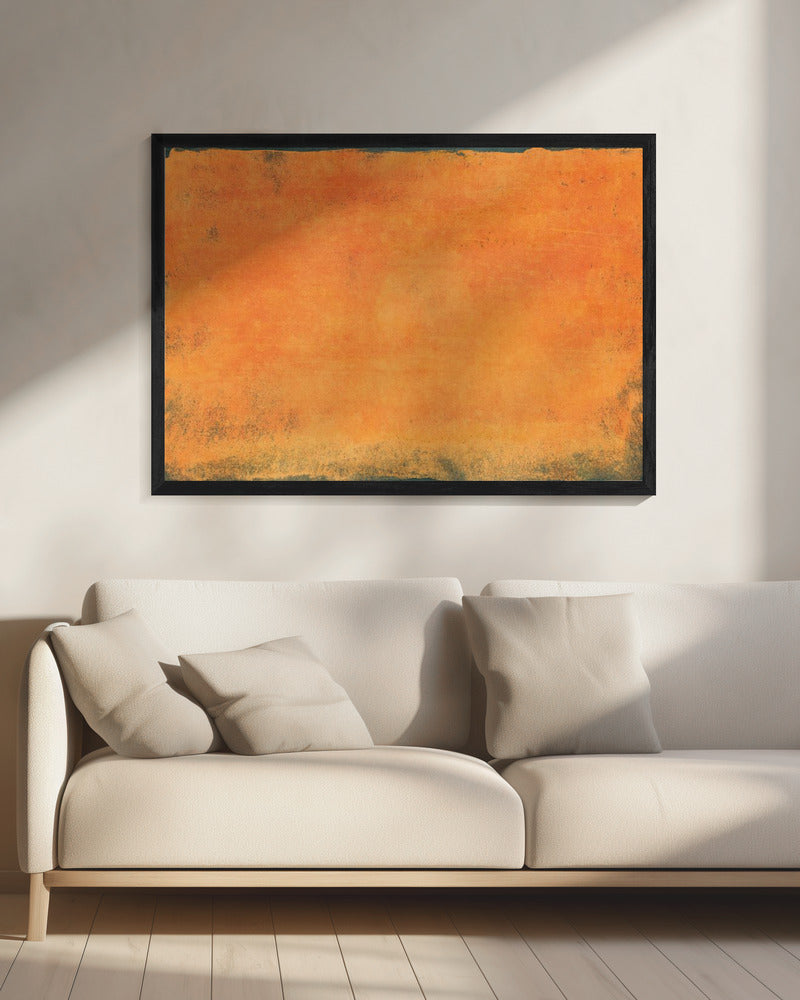 Minimal Orange Abstract 01 | Canvas