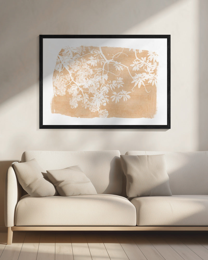 Orange Tree Foliage Silhouette | Canvas