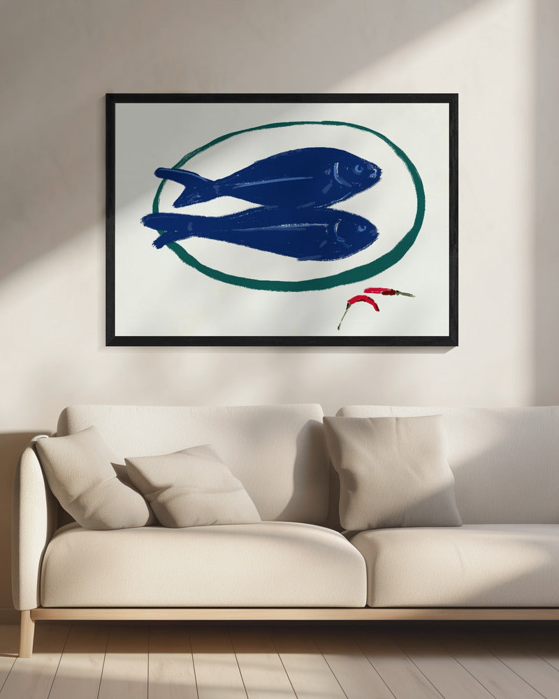 Blue Fish and Spice | Canvas