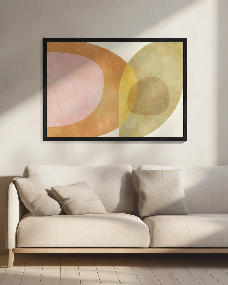 Aqua Shapes3 Kopie | Canvas